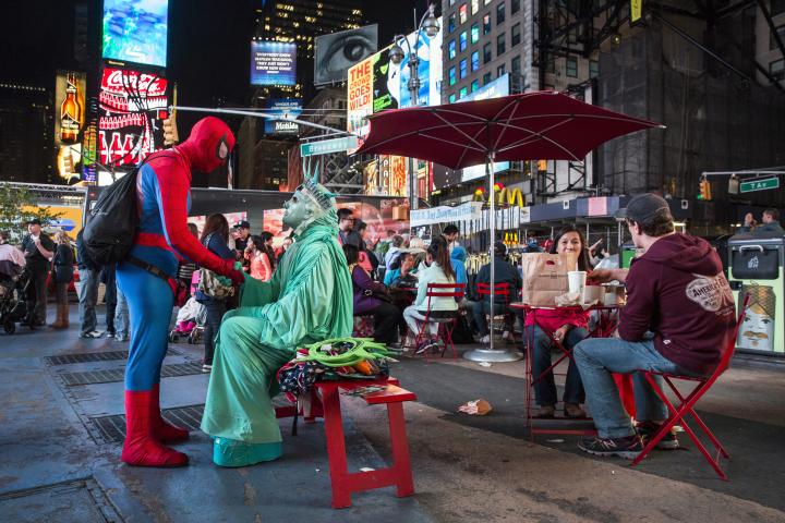 People at Times Square.